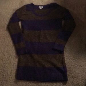 Purple and gold brown top/dress